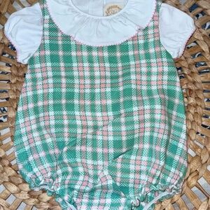 The Beaufort Bonnet Company Green and Pink Plaid One Piece